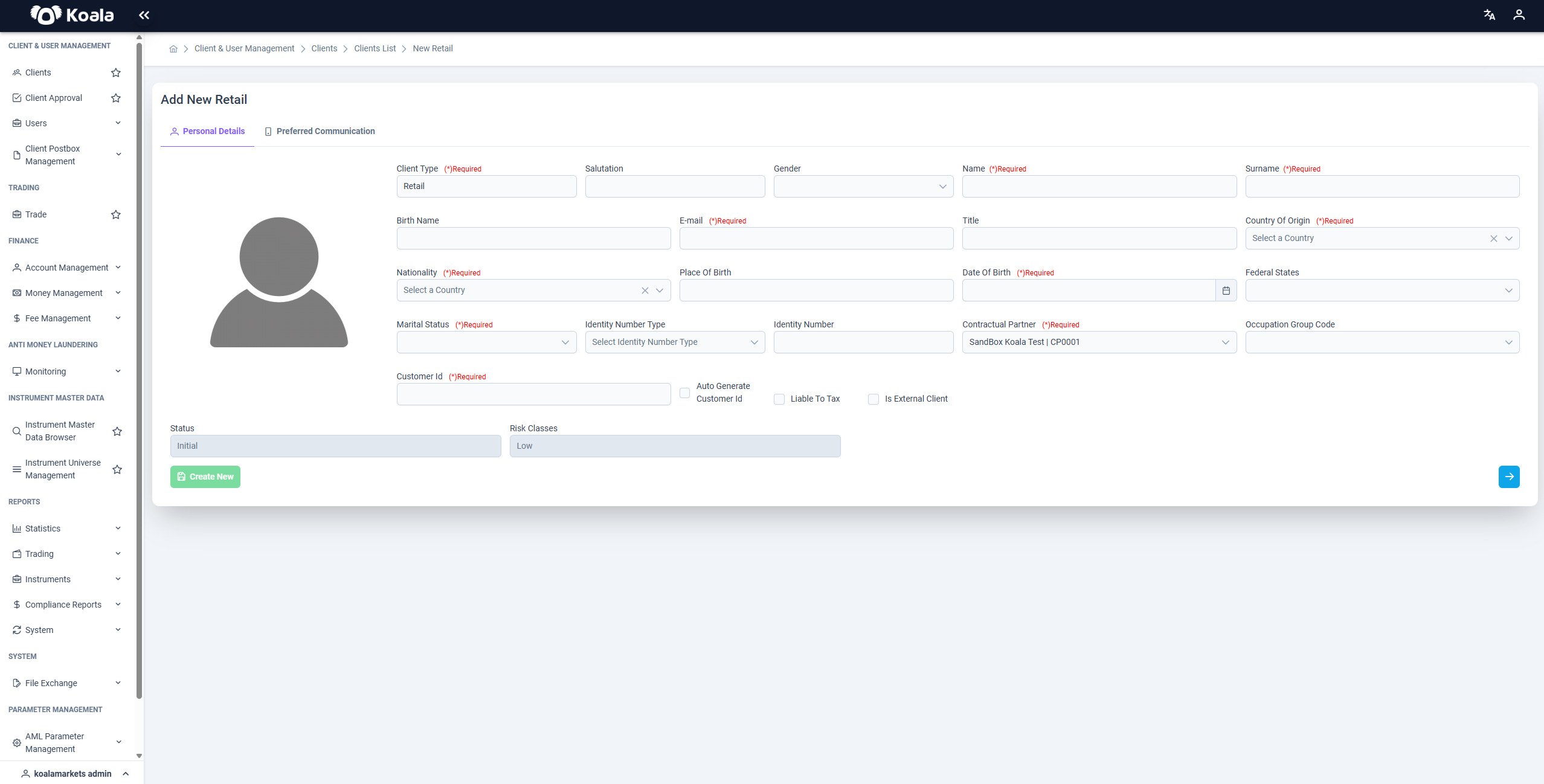 New-Retail-Client
